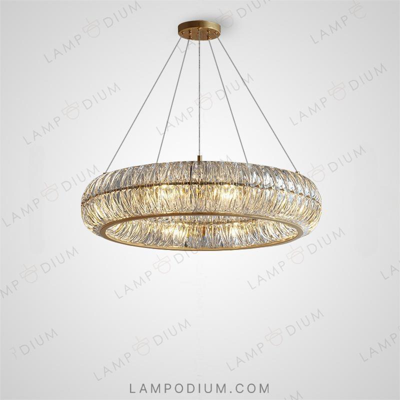 Circular chandeliers and lamps PLONIA