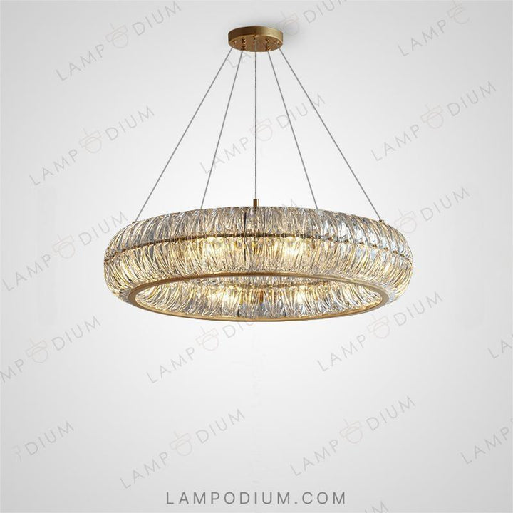 Circular chandeliers and lamps PLONIA