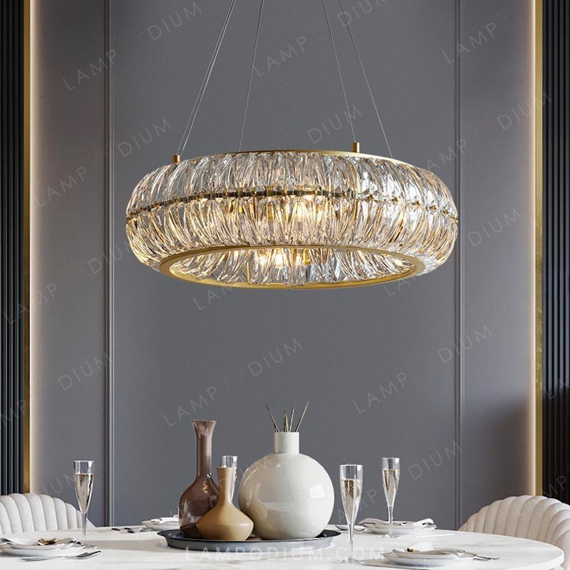 Circular chandeliers and lamps PLONIA