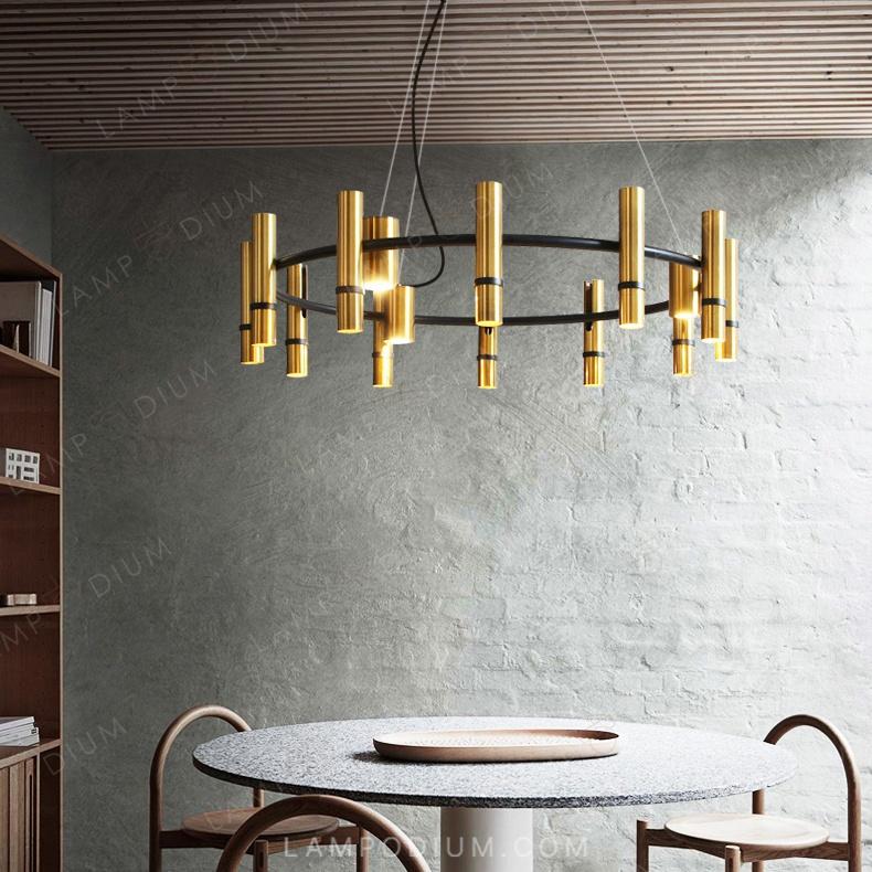 Circular chandeliers and light fixtures REACT R