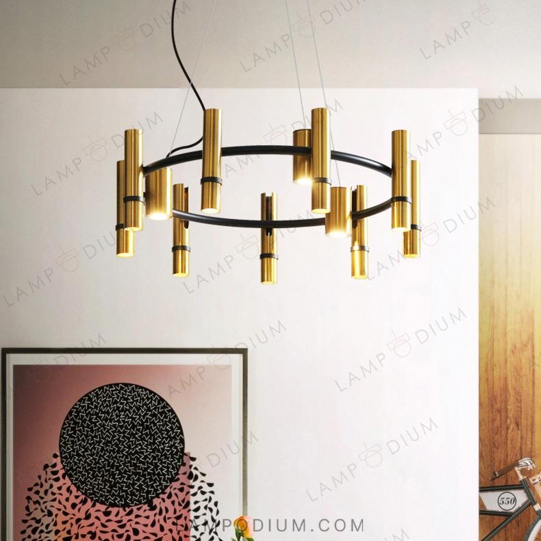 Circular chandeliers and light fixtures REACT R