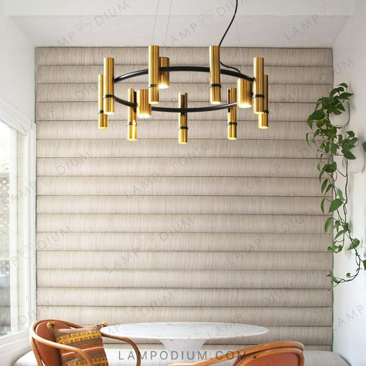 Circular chandeliers and light fixtures REACT R