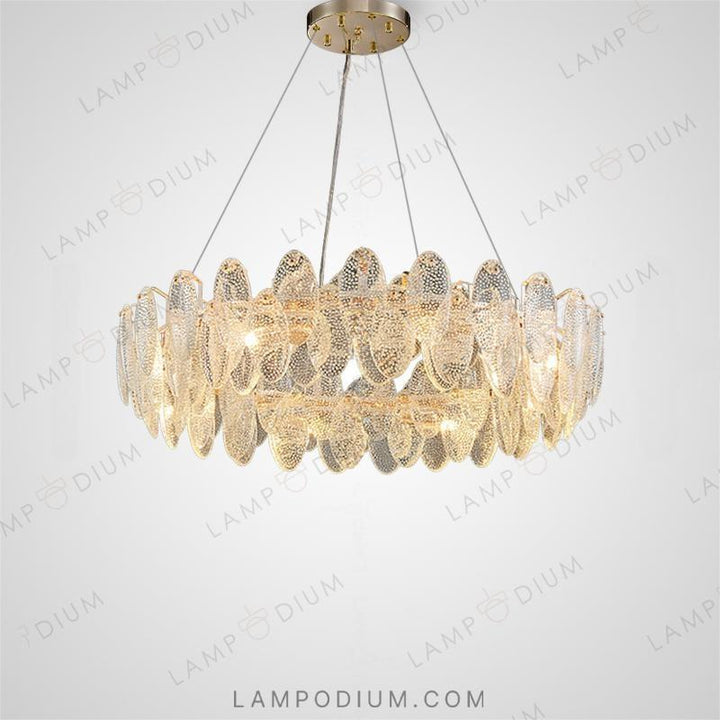 Circular chandeliers and light fixtures REEGNORA