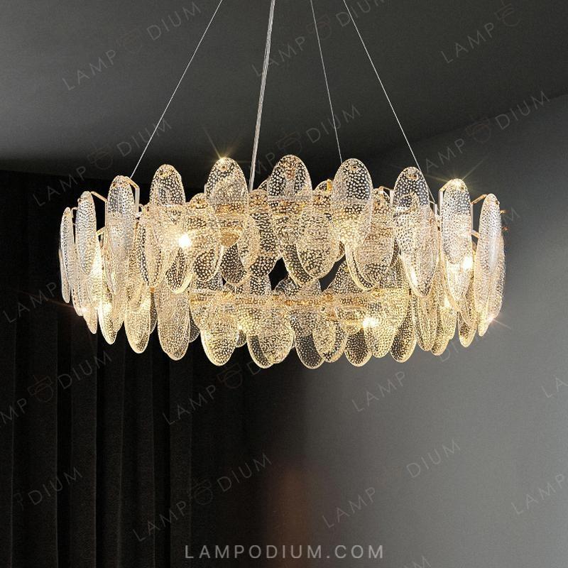 Circular chandeliers and light fixtures REEGNORA