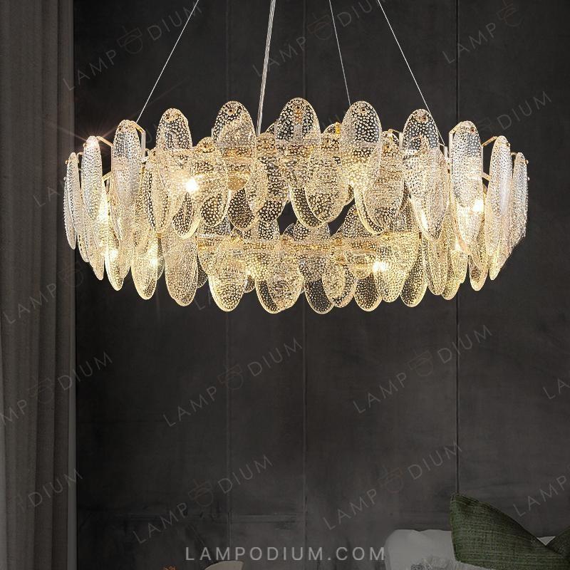 Circular chandeliers and light fixtures REEGNORA