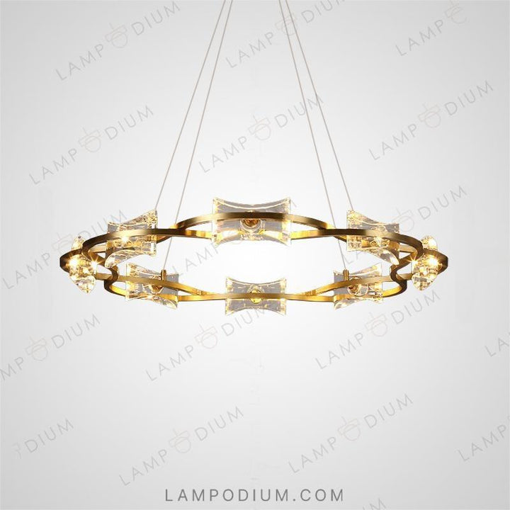 Circular chandeliers and lamps REMINA