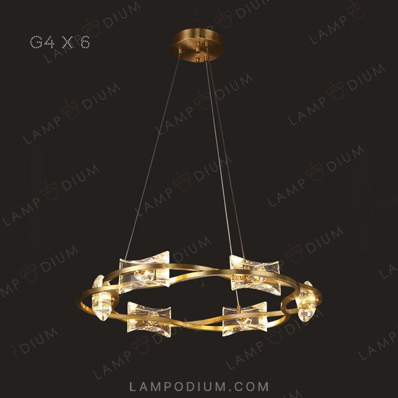 Circular chandeliers and lamps REMINA