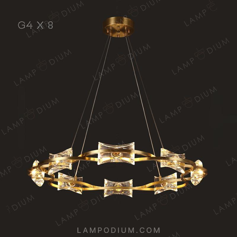 Circular chandeliers and lamps REMINA