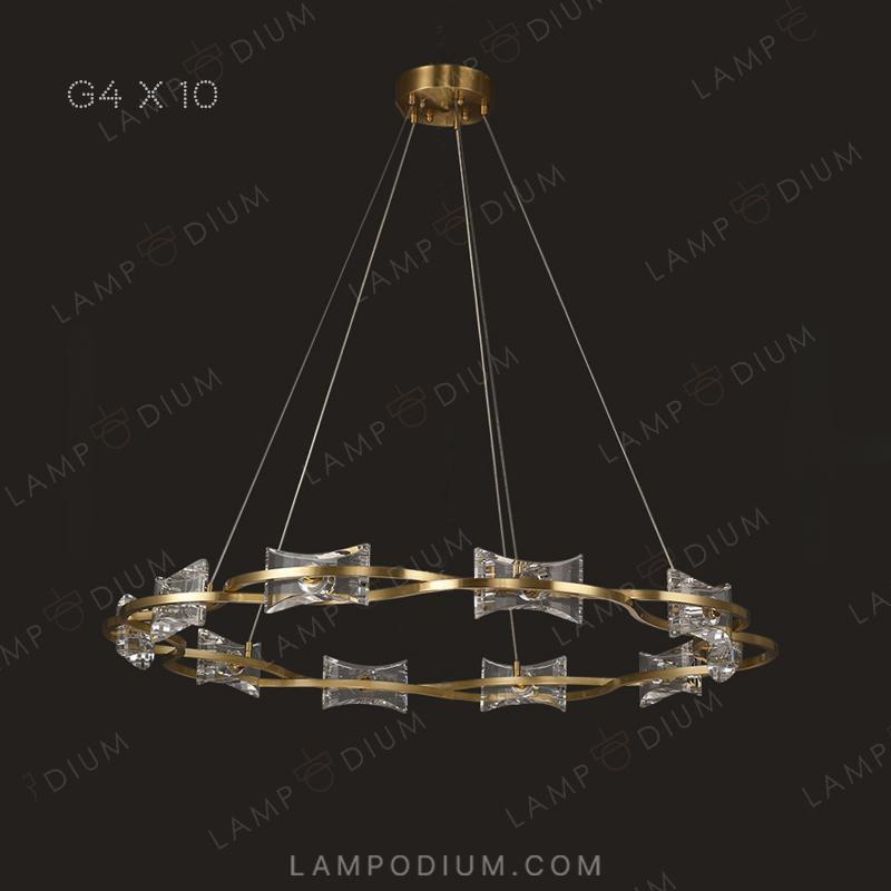 Circular chandeliers and lamps REMINA