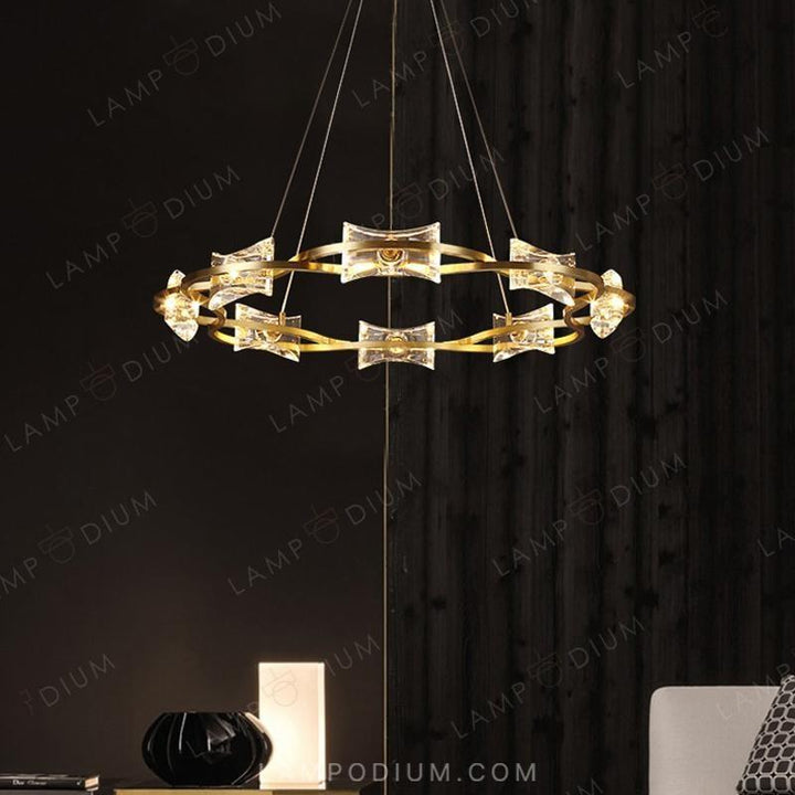 Circular chandeliers and lamps REMINA