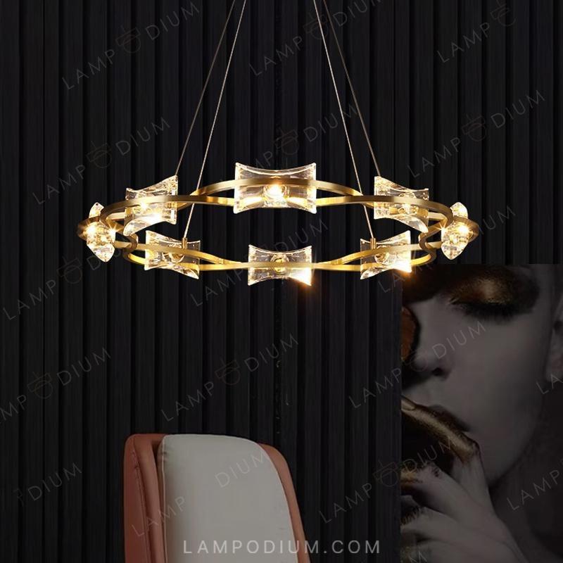 Circular chandeliers and lamps REMINA