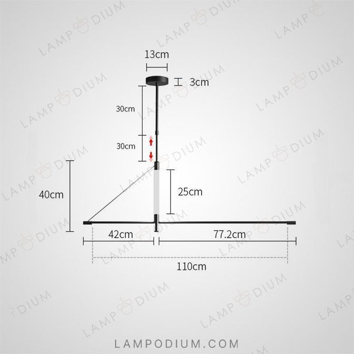 Linear, row luminaire REN