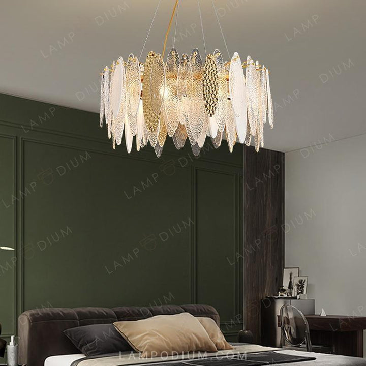 Circular chandeliers and light fixtures RISSA R