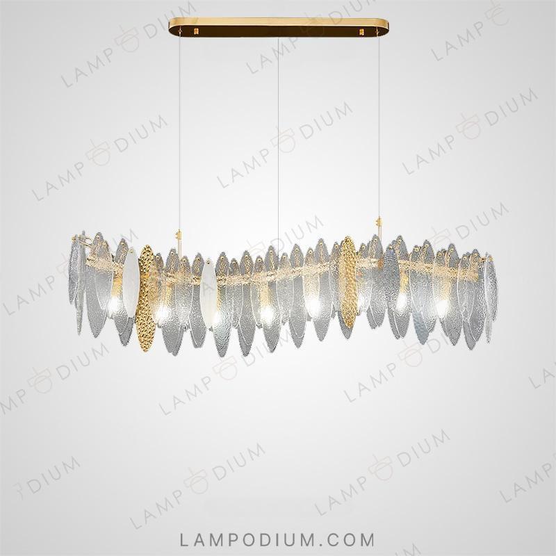 Linear, row luminaire RISSA WAVE