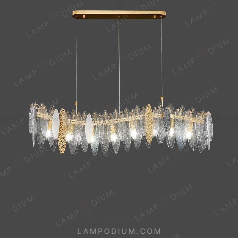 Linear, row luminaire RISSA WAVE