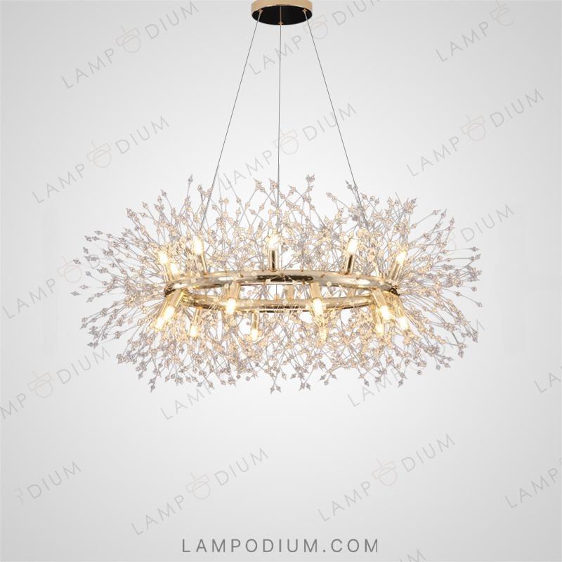 Circular chandeliers and lamps ROSALIA RING