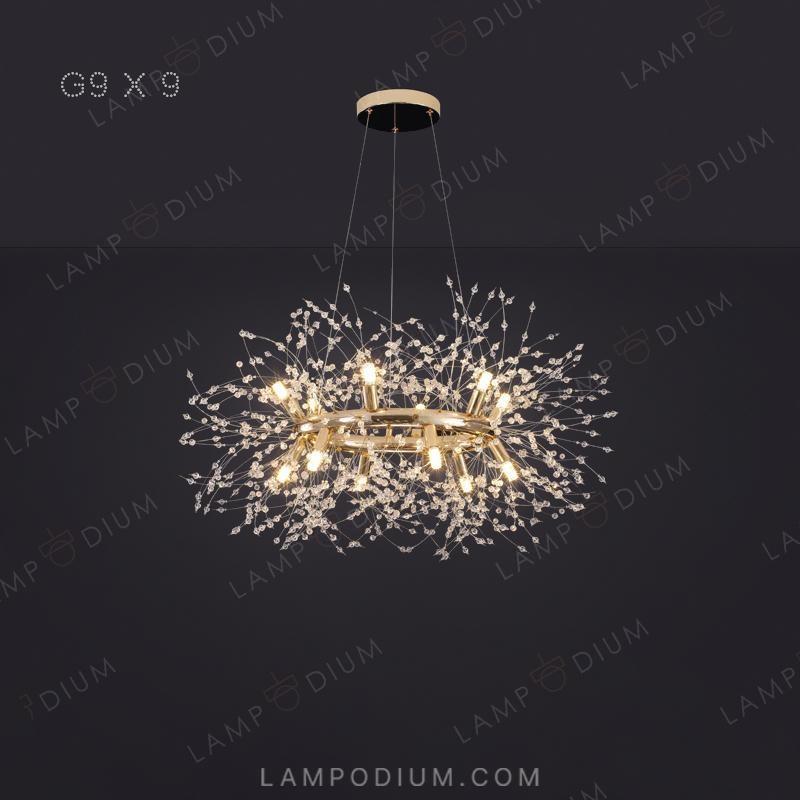 Circular chandeliers and lamps ROSALIA RING