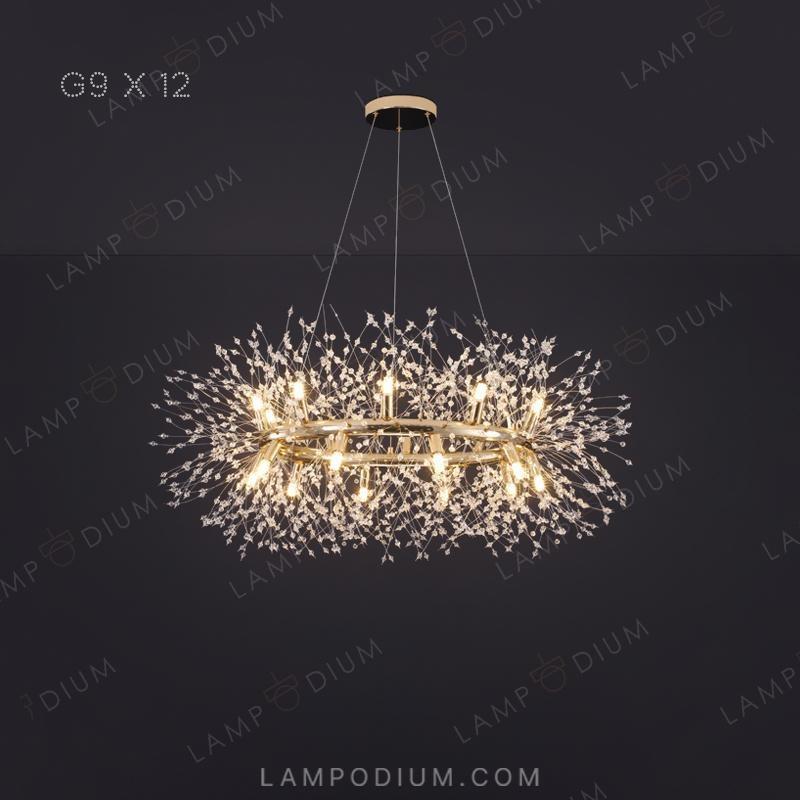 Circular chandeliers and lamps ROSALIA RING