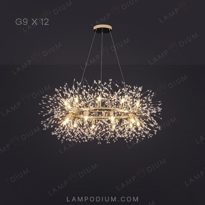 Circular chandeliers and lamps ROSALIA RING