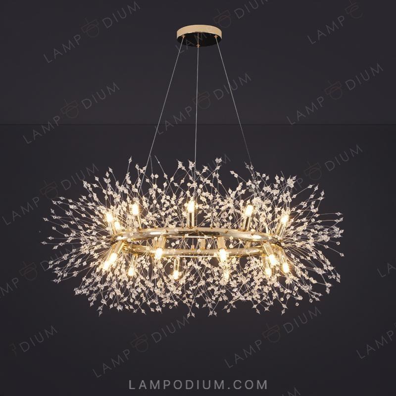 Circular chandeliers and lamps ROSALIA RING