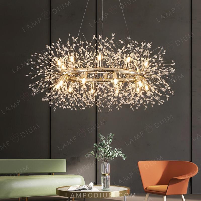 Circular chandeliers and lamps ROSALIA RING