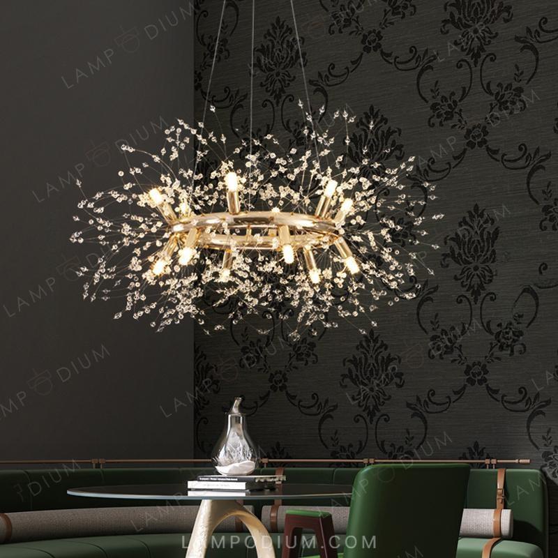 Circular chandeliers and lamps ROSALIA RING