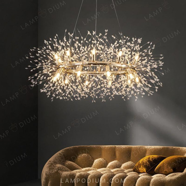 Circular chandeliers and lamps ROSALIA RING