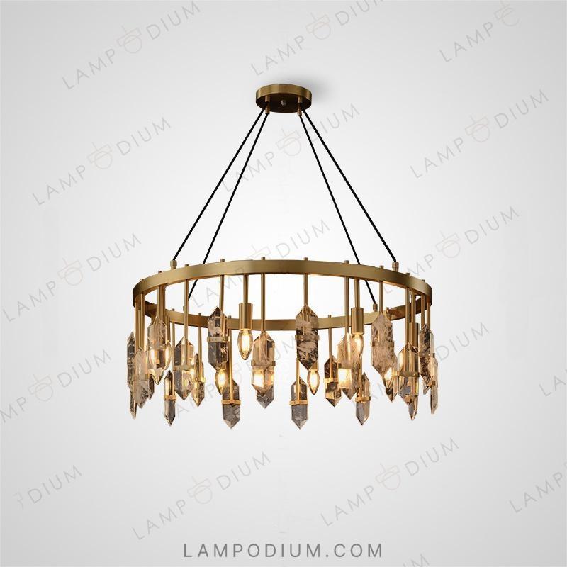 Circular chandeliers and lamps ROVENA