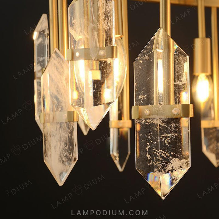 Circular chandeliers and lamps ROVENA