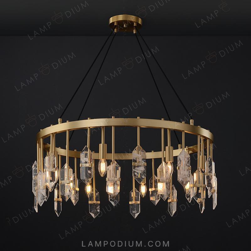 Circular chandeliers and lamps ROVENA