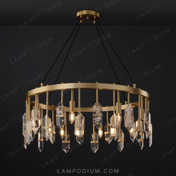 Circular chandeliers and lamps ROVENA