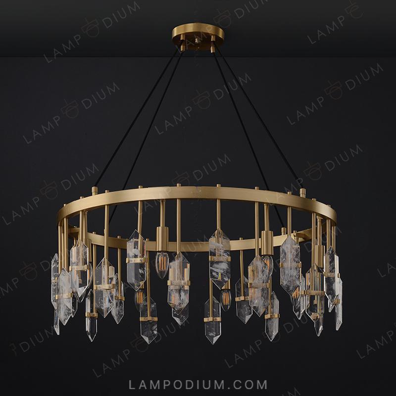 Circular chandeliers and lamps ROVENA