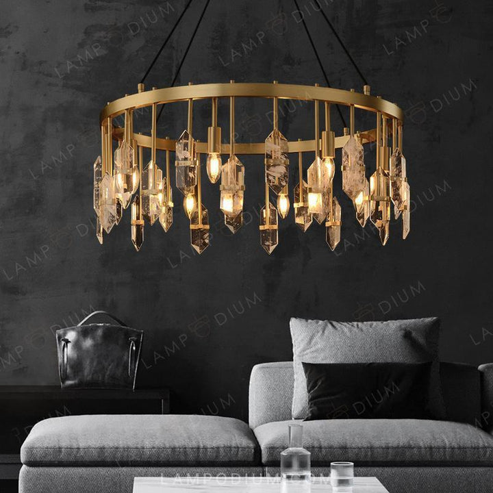 Circular chandeliers and lamps ROVENA