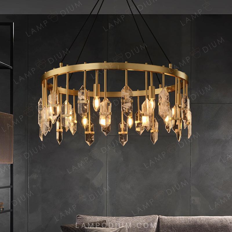 Circular chandeliers and lamps ROVENA