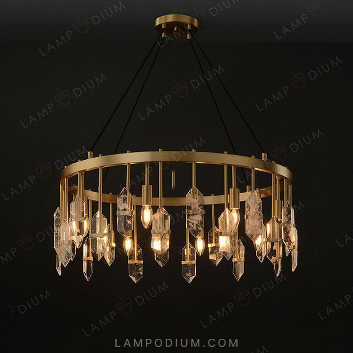 Circular chandeliers and lamps ROVENA