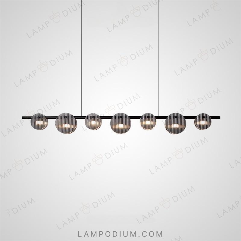 Linear, row light fixture RUTGER LONG