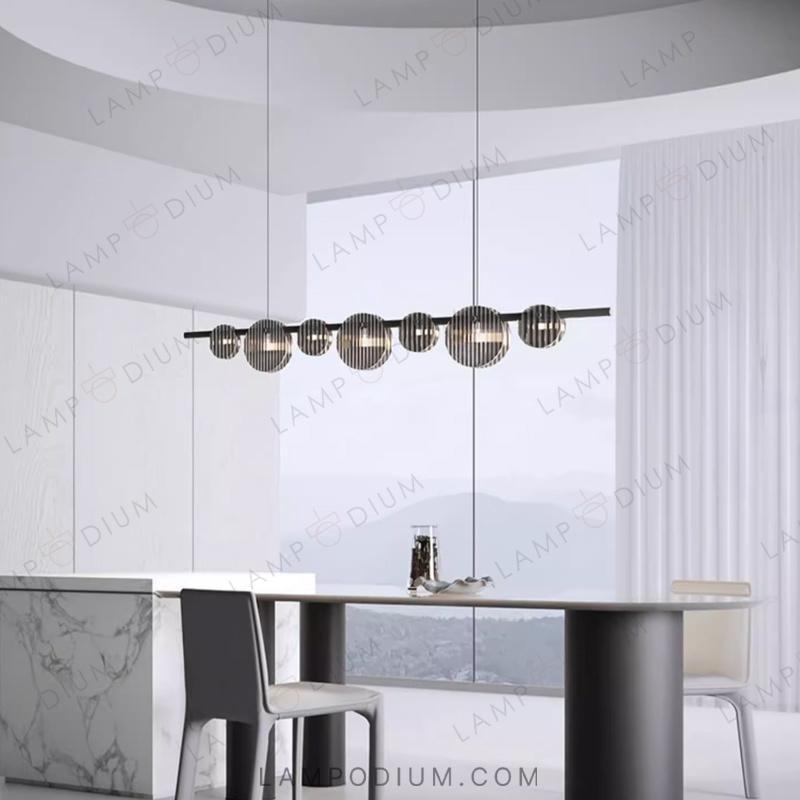 Linear, row light fixture RUTGER LONG