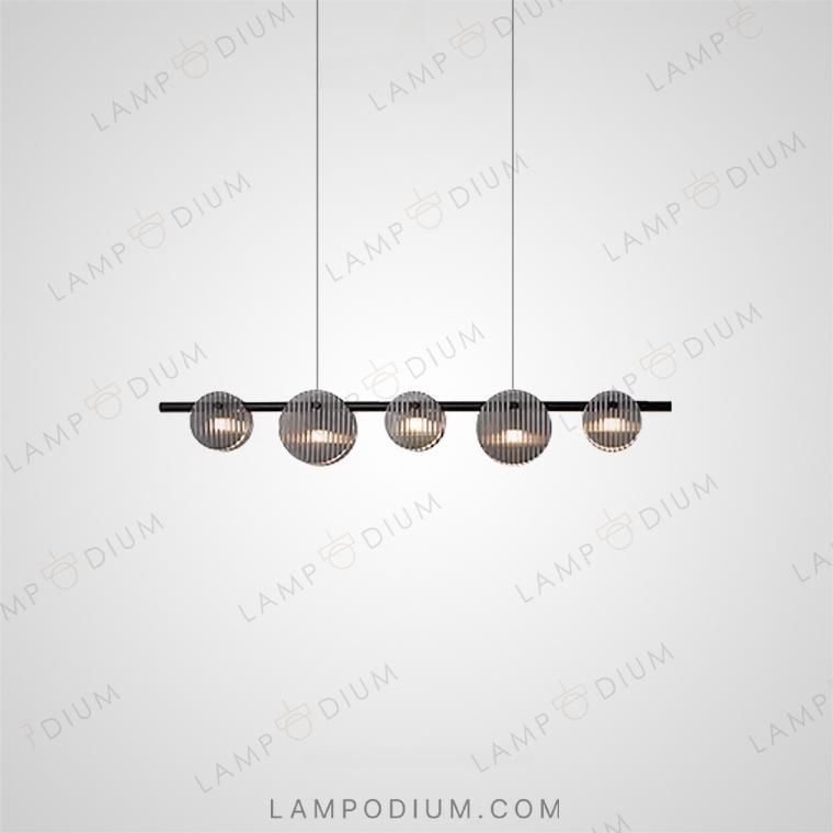 Linear, row light fixture RUTGER LONG