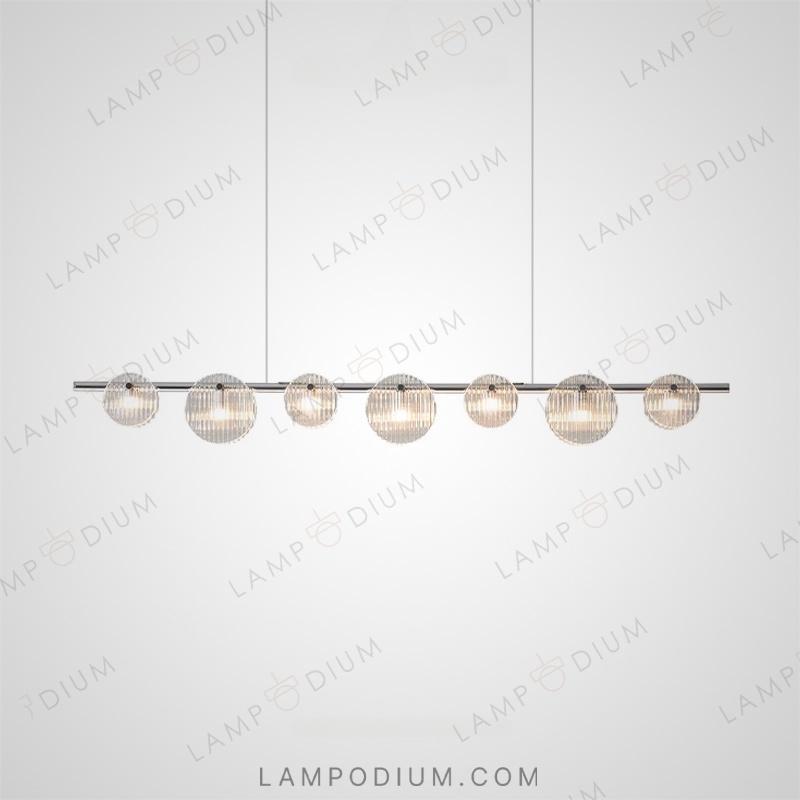 Linear, row light fixture RUTGER LONG