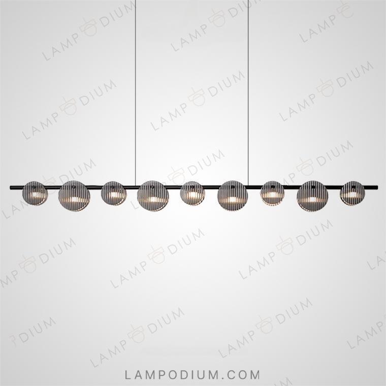 Linear, row light fixture RUTGER LONG