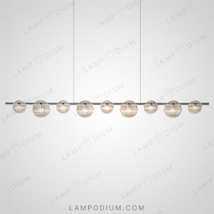 Linear, row light fixture RUTGER LONG