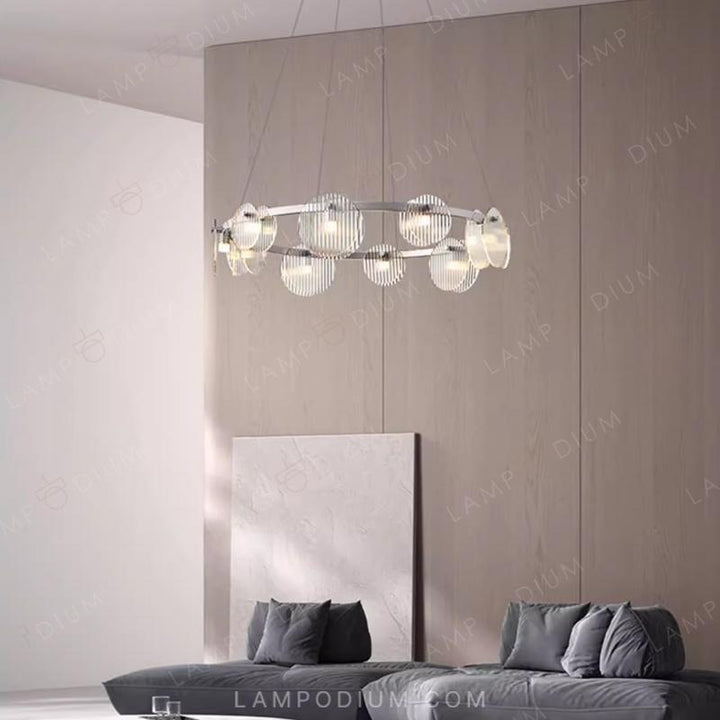 Circular chandeliers and lamps RUTGER R