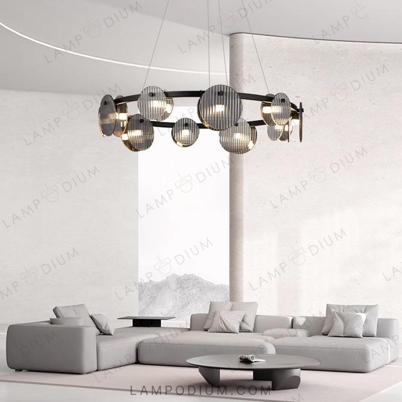 Circular chandeliers and lamps RUTGER R