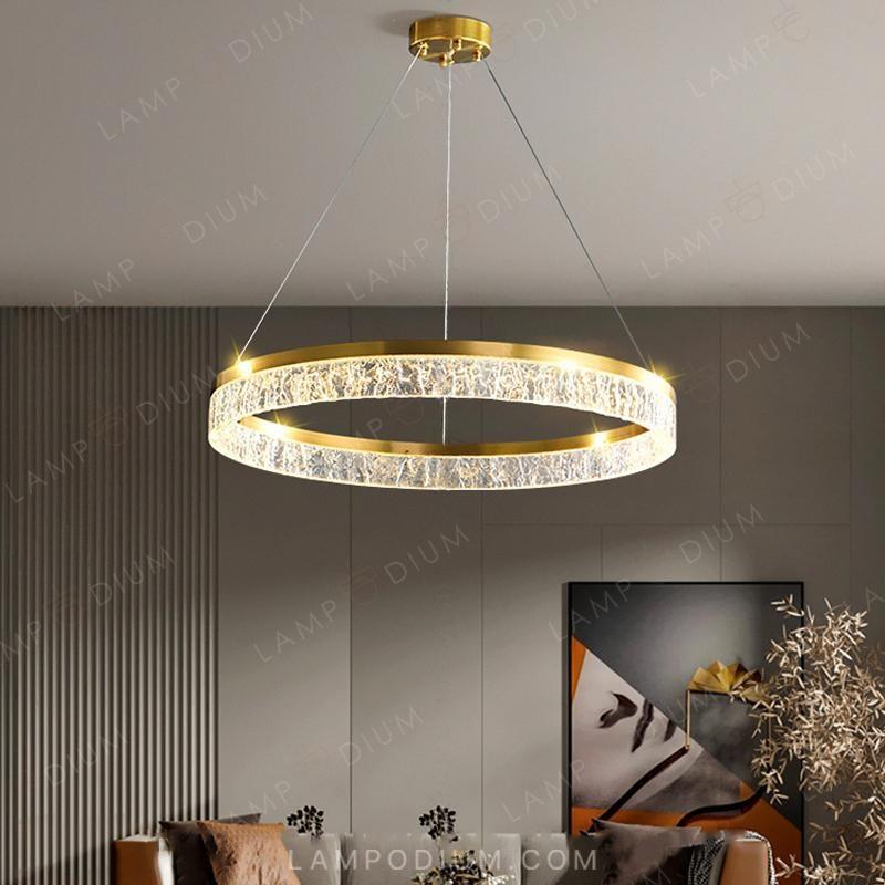 Circular chandeliers and lamps SABINA