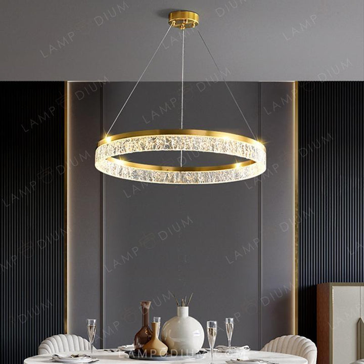 Circular chandeliers and lamps SABINA