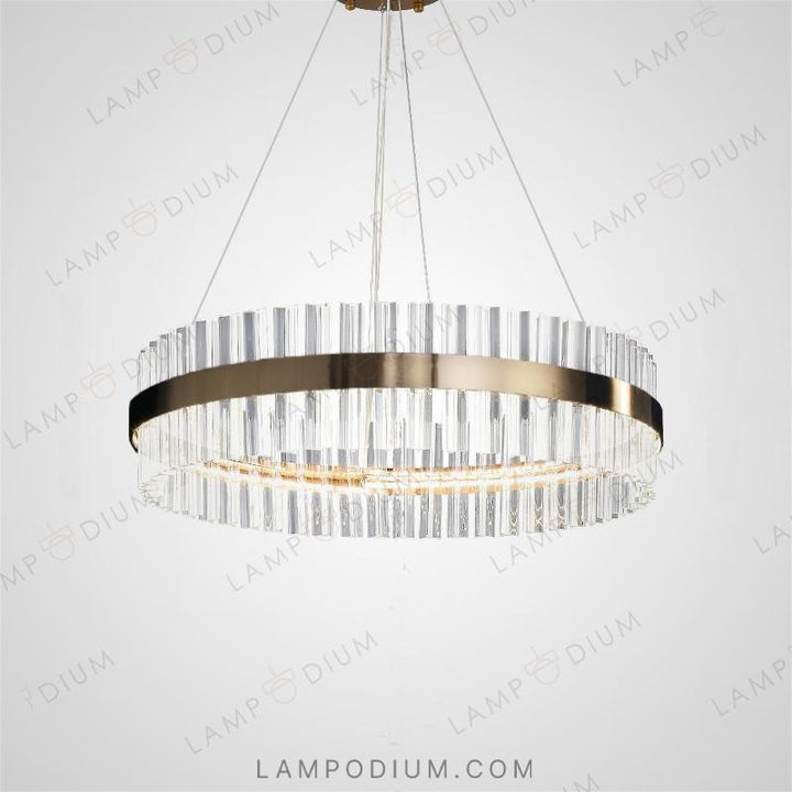 Circular chandeliers and lamps SALMINA