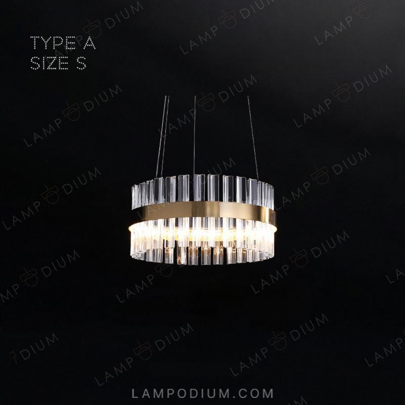 Circular chandeliers and lamps SALMINA