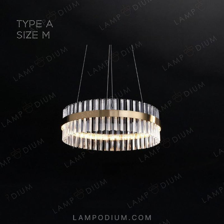 Circular chandeliers and lamps SALMINA