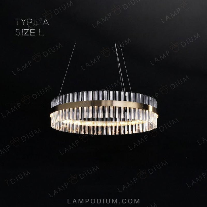 Circular chandeliers and lamps SALMINA