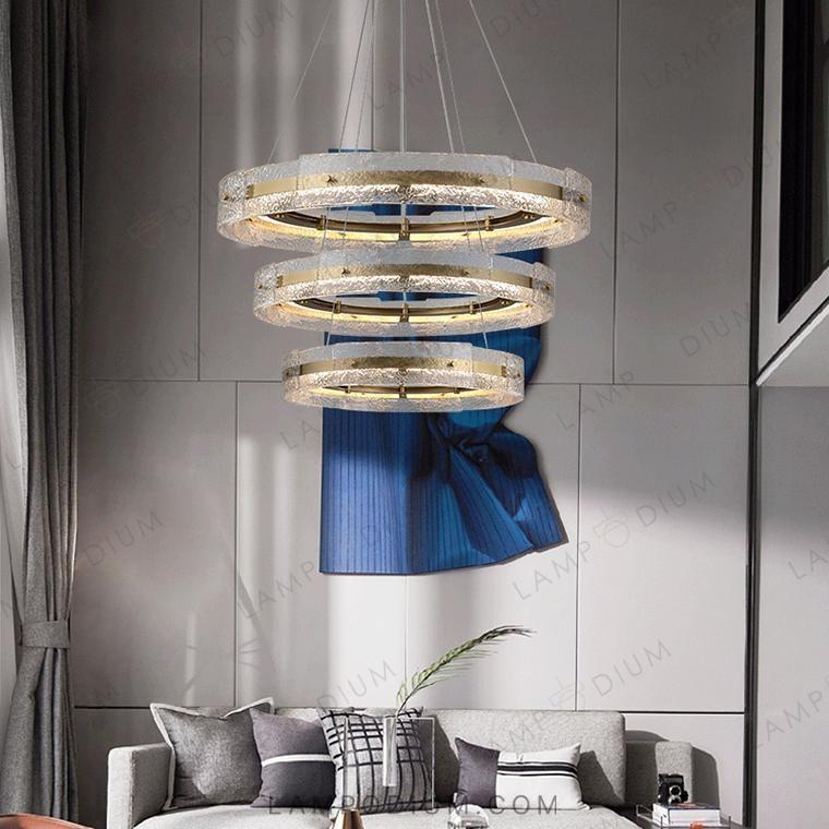 Ring chandeliers and light fixtures SAMANTHA B